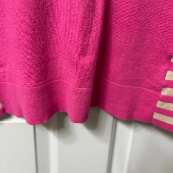 Lilly Pulitzer, V-neck sweater, XL, pink/cream, long sleeve NWOT - Picture 6 of 12